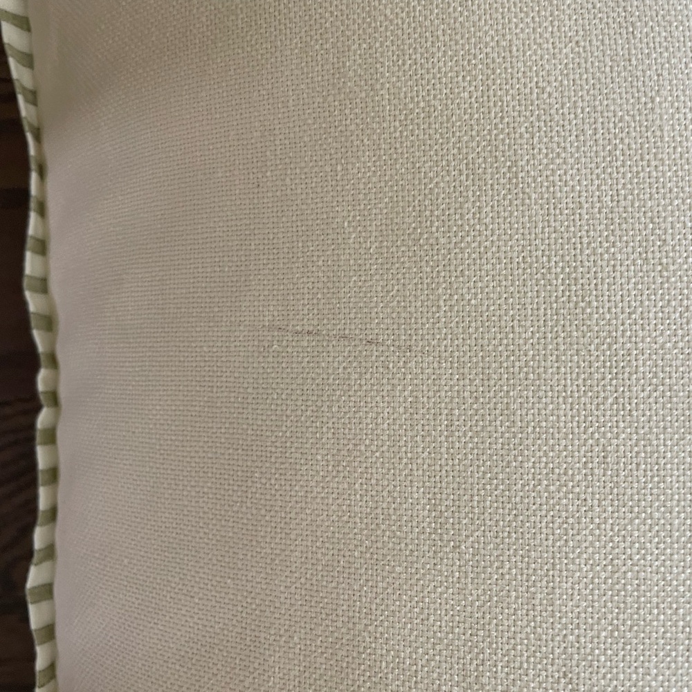 POTTERY BARN LINEN COTTON EMBROIDERED THROW PILLOW 16x26 - Picture 16 of 16
